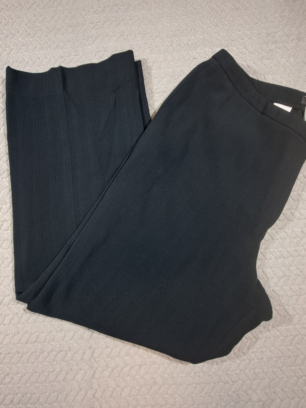 Jones New York Black High-Waist Wide-Leg Trousers
